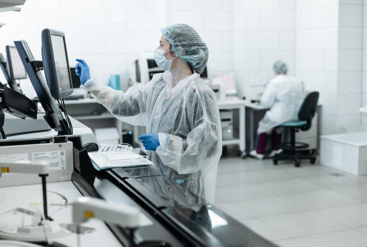 Woman in lab